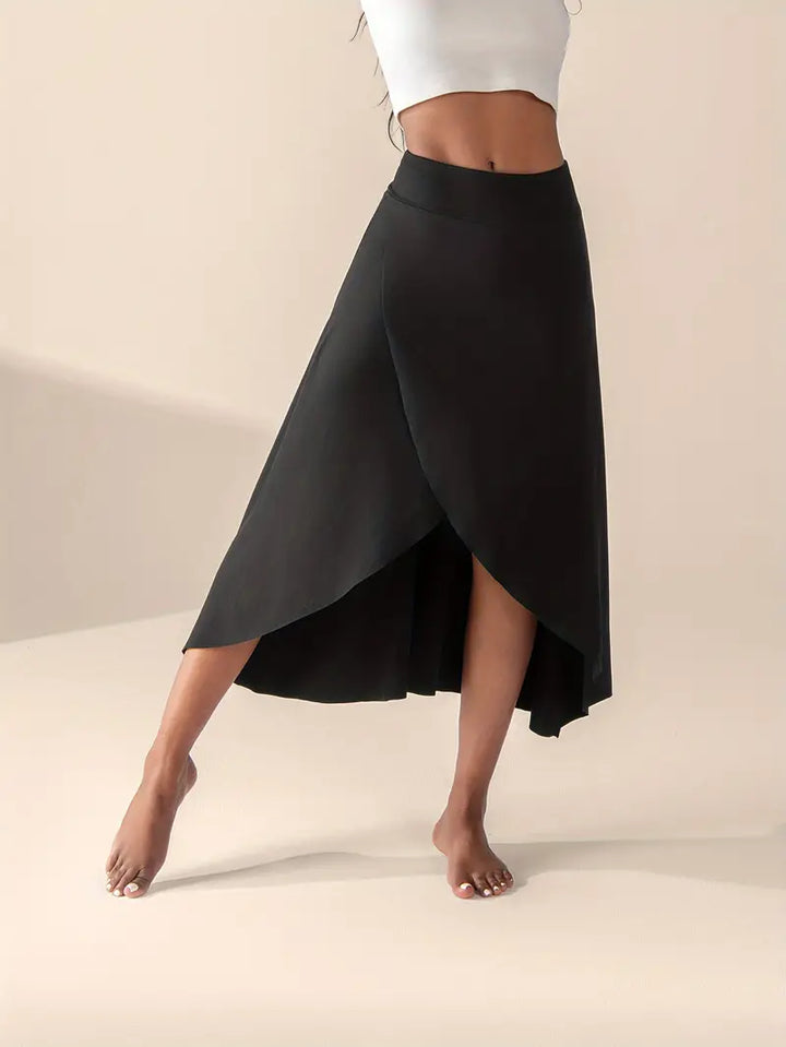 Lyssia - Jupe asymétrique sportive et tendance avec poches pratiques