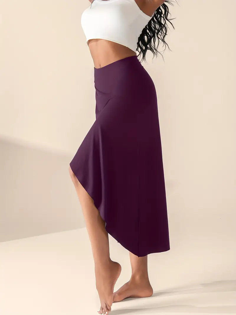 Lyssia - Jupe asymétrique sportive et tendance avec poches pratiques