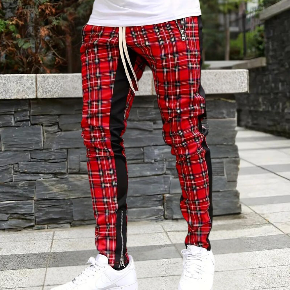 ALOIS - Pantalon à carreaux élégant pour hommes