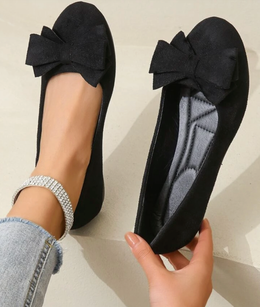 Ballerines Élégantes™ | Chic et Confortables | Avec Détails de Nœud Charmants