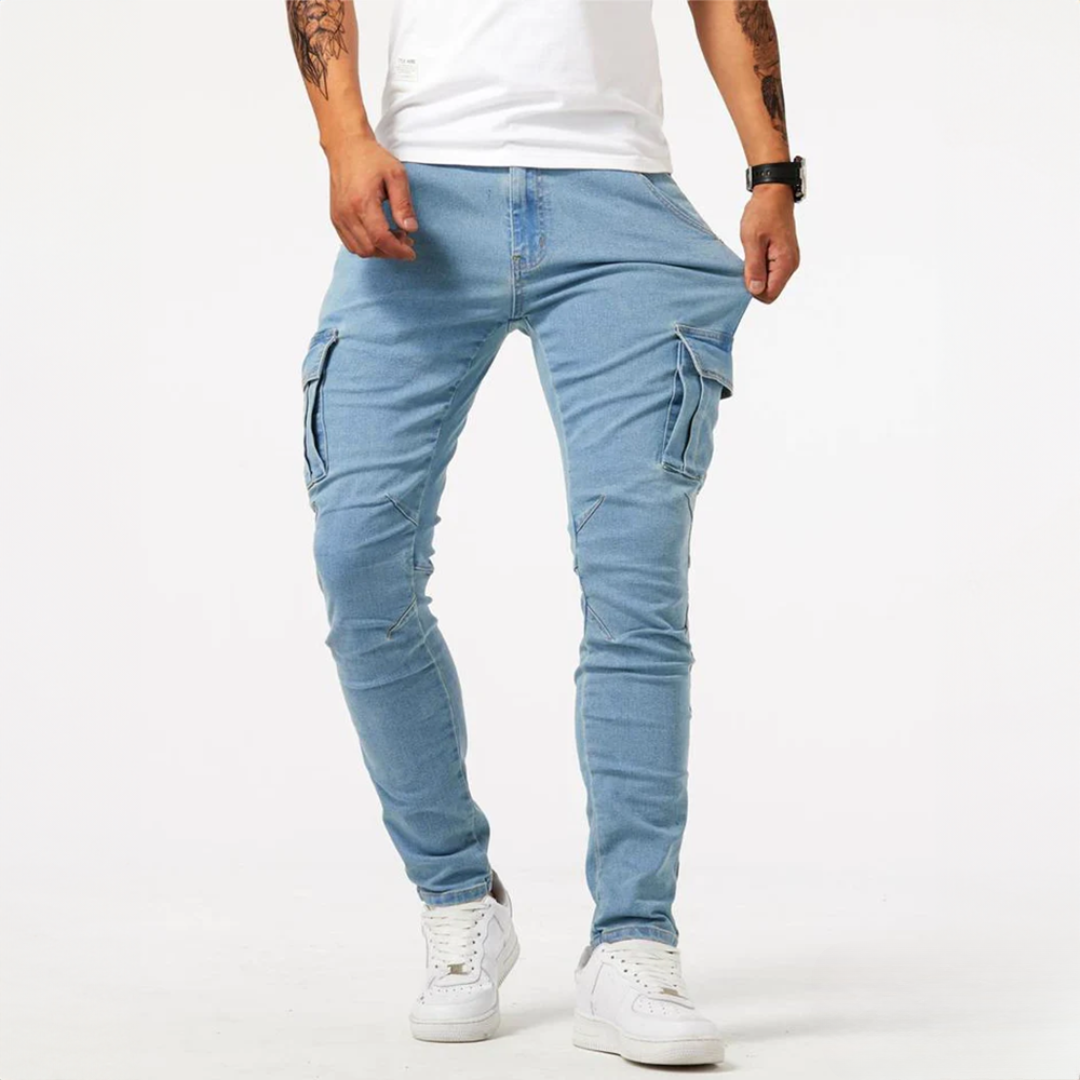 Pierre™ - Pantalon cargo en tissu stretch