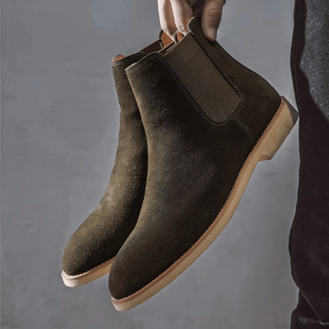 Bottes Chelsea en suede Jaco™ pour hommes, au style élégant