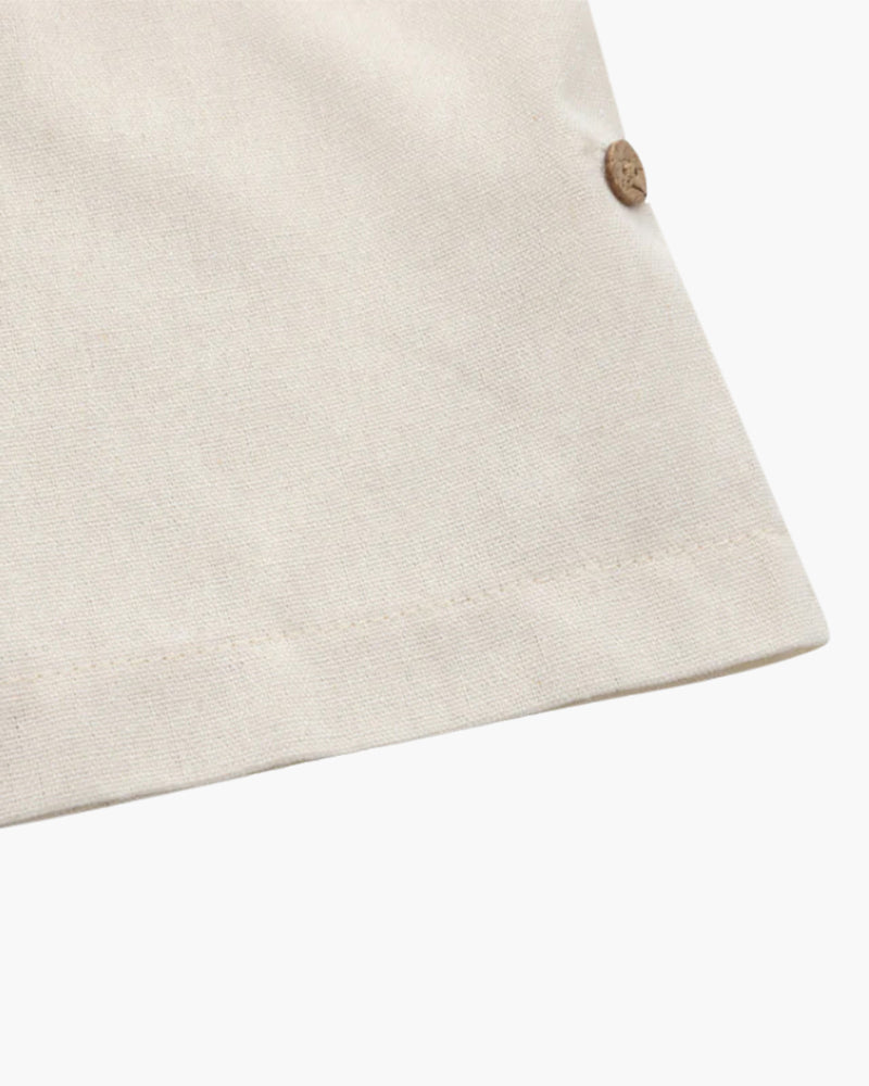 Polo en Lin en de Thiago Zomerse pour Hommes avec Poche Pratique