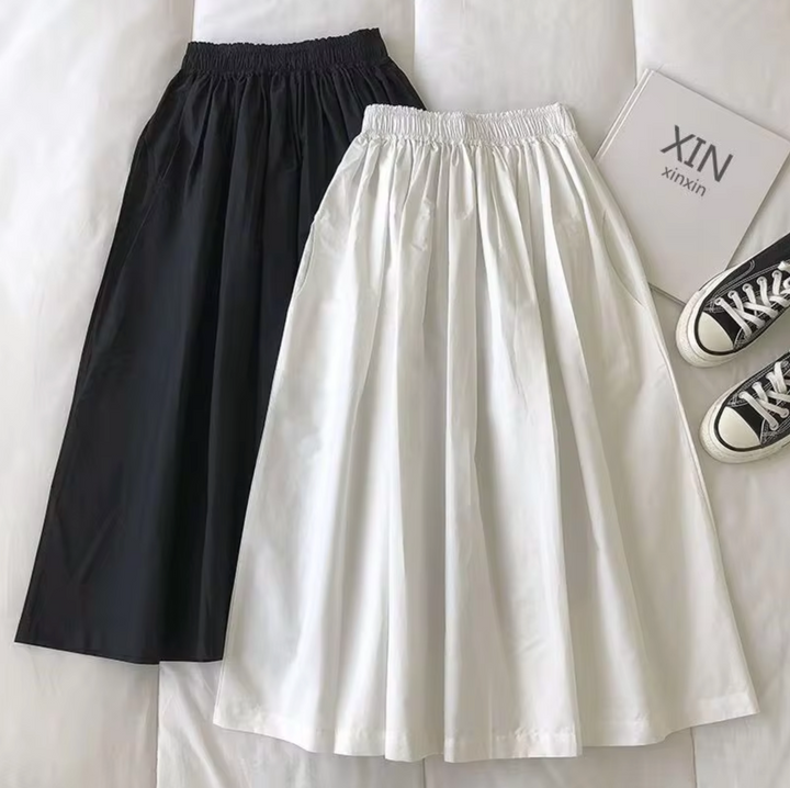 Selvine - Jupe large élégante et stylée avec waist de haute qualité pour un look luxueux.