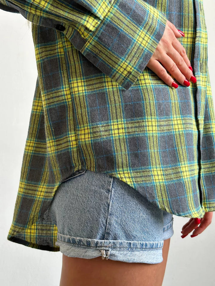 Carrie | Chemise à carreaux élégante en flanelle pour un look raffiné