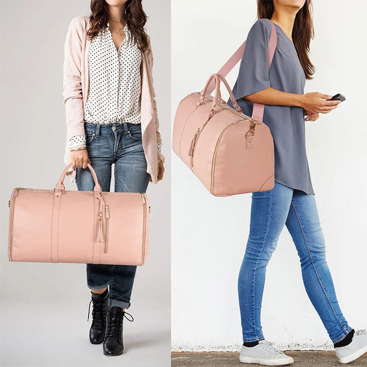 Sac de voyage spacieux et portable avec un design pliable pour plus de praticité.