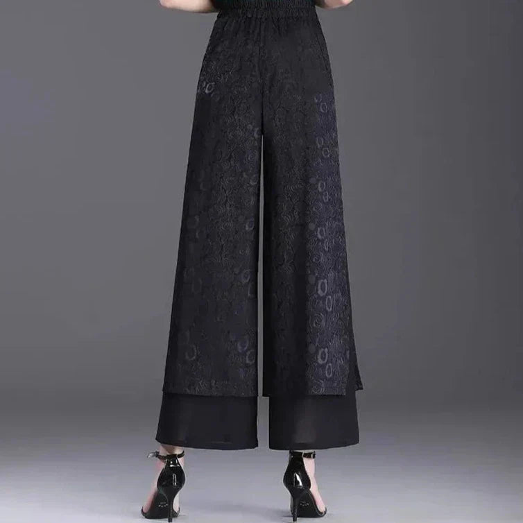 Agatha - Pantalon large double épaisseur très tendance pour un look stylé