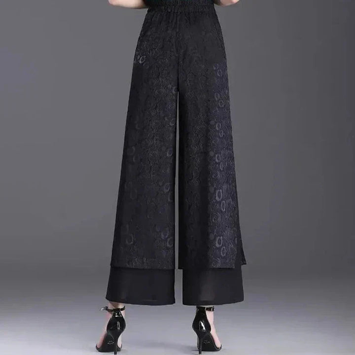 Agatha - Pantalon large double épaisseur très tendance pour un look stylé