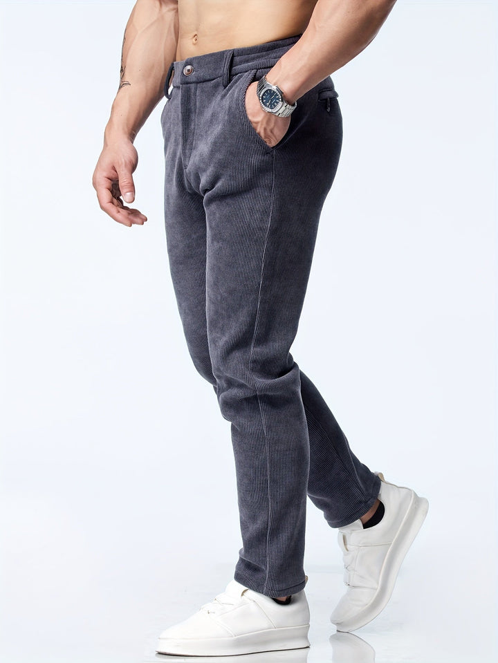 Milan - Pantalon en velours côtelé élégant et classique pour un look intemporel
