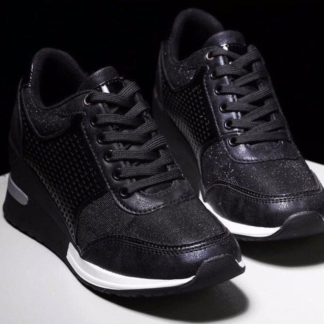 Amelia - Chaussures de sport orthopédiques stylées avec un talon haut élégant et un talon compensé confortable
