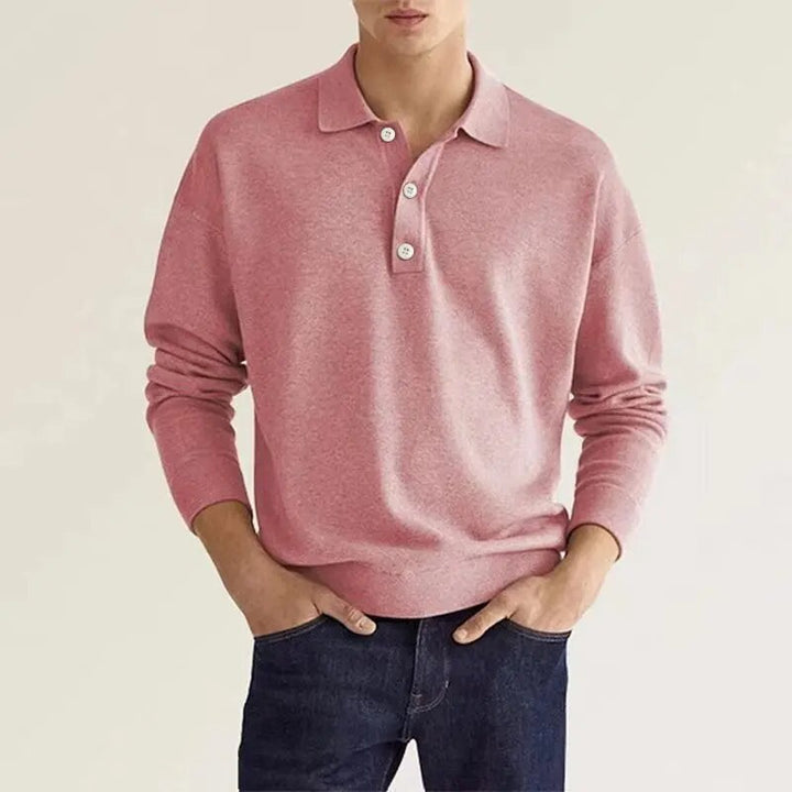 Elias Polo shirt à Manches Longues pour un Look Élégant et Confortable