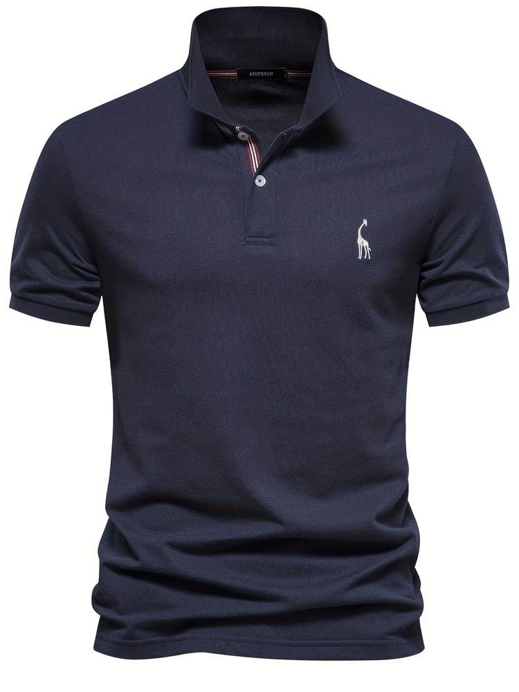 Mateo | Elegant Slim Classic Polo Shirt with Refined Collar Accent