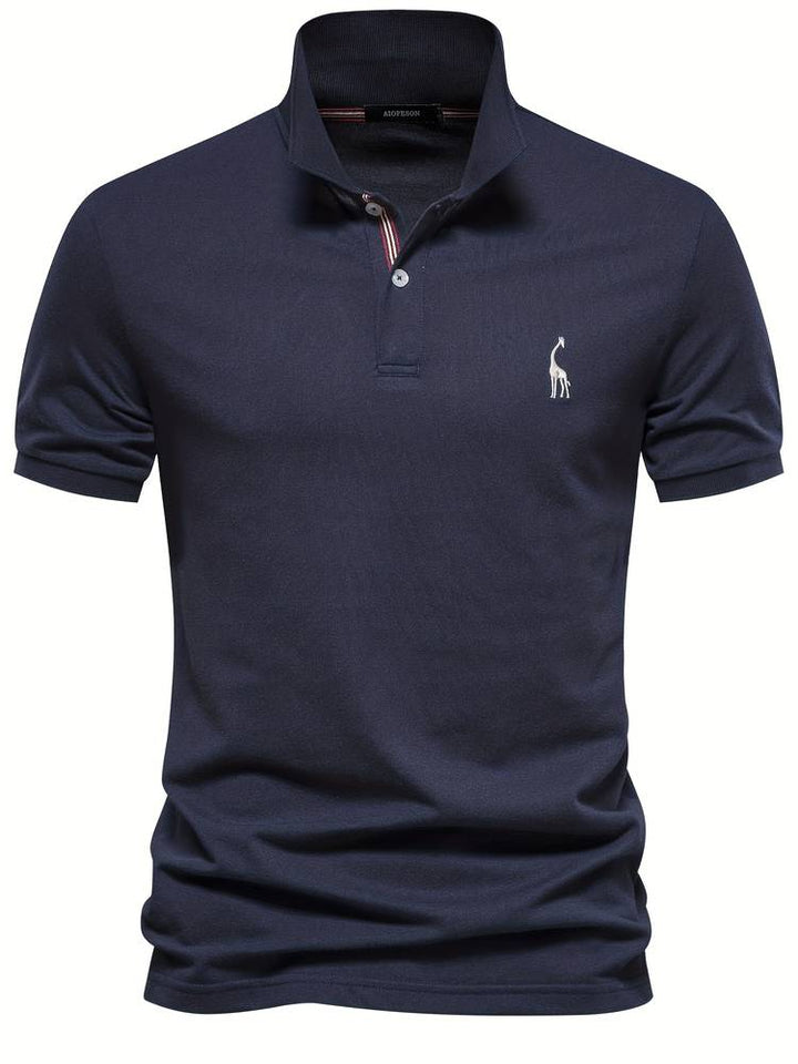 Mateo | Elegant Slim Classic Polo Shirt with Refined Collar Accent