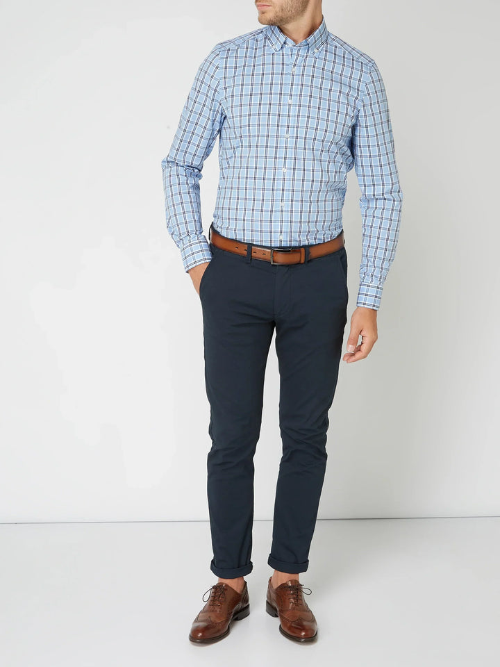 Alaric - Chemise pour homme élégante avec un design en coton à carreaux tendance