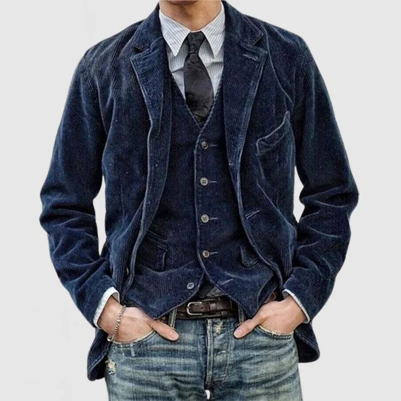 Bernard™ - Veste et gilet en cuir premium