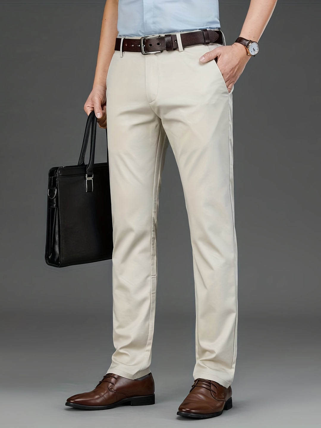 Victor - Pantalon Stretch Ajusté Intemporel pour Confort et Style