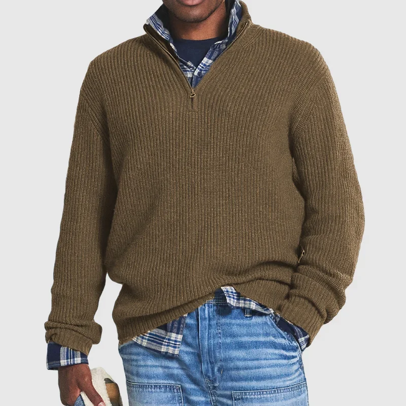 Kasper™ Sweat-shirt zippé pour hommes - Un gilet oversize élégant et confortable