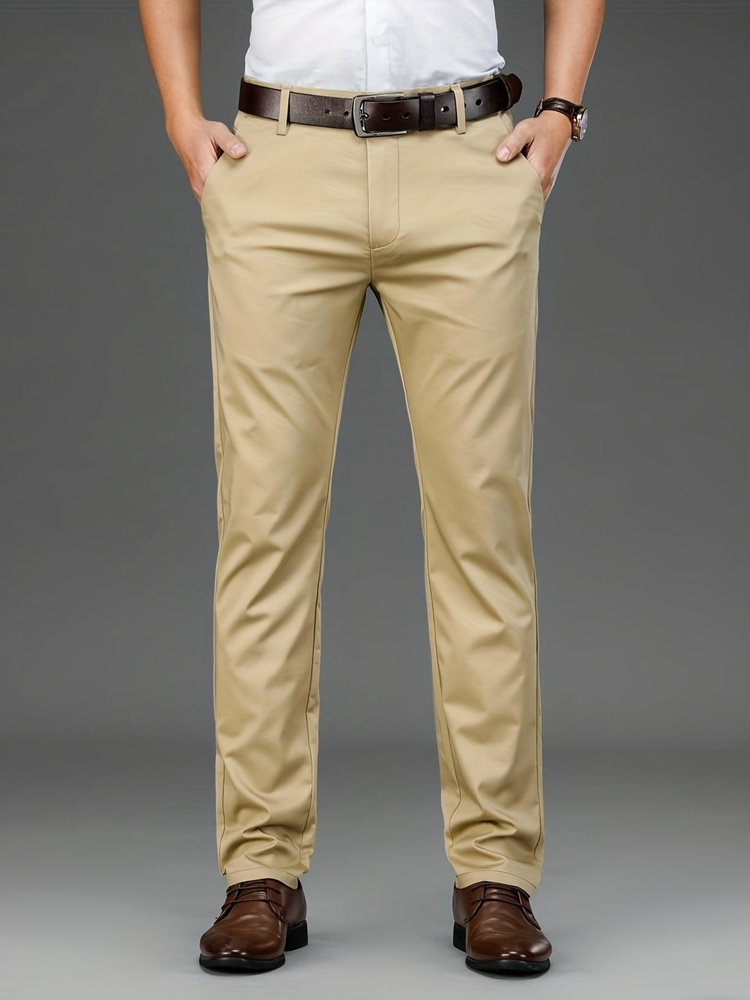 Victor - Pantalon Stretch Ajusté Intemporel pour Confort et Style
