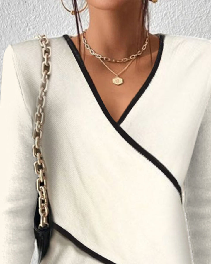 Valentina - Pull Luxe à Col en V pour un look à la fois stylé et confortable