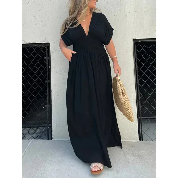 Charo | Robe Maxi Ample avec Manches Chauve-Souris - Robe d'Été Élégante pour Femmes, Parfaite pour un Look Chic