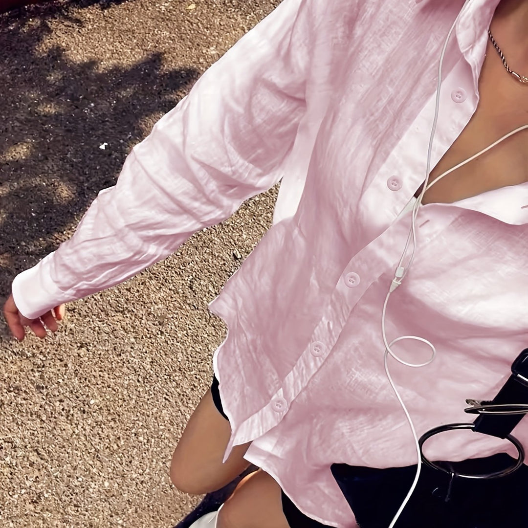 Andromeda | Chemisier boutonné à manches longues pour femmes, pour un look élégant