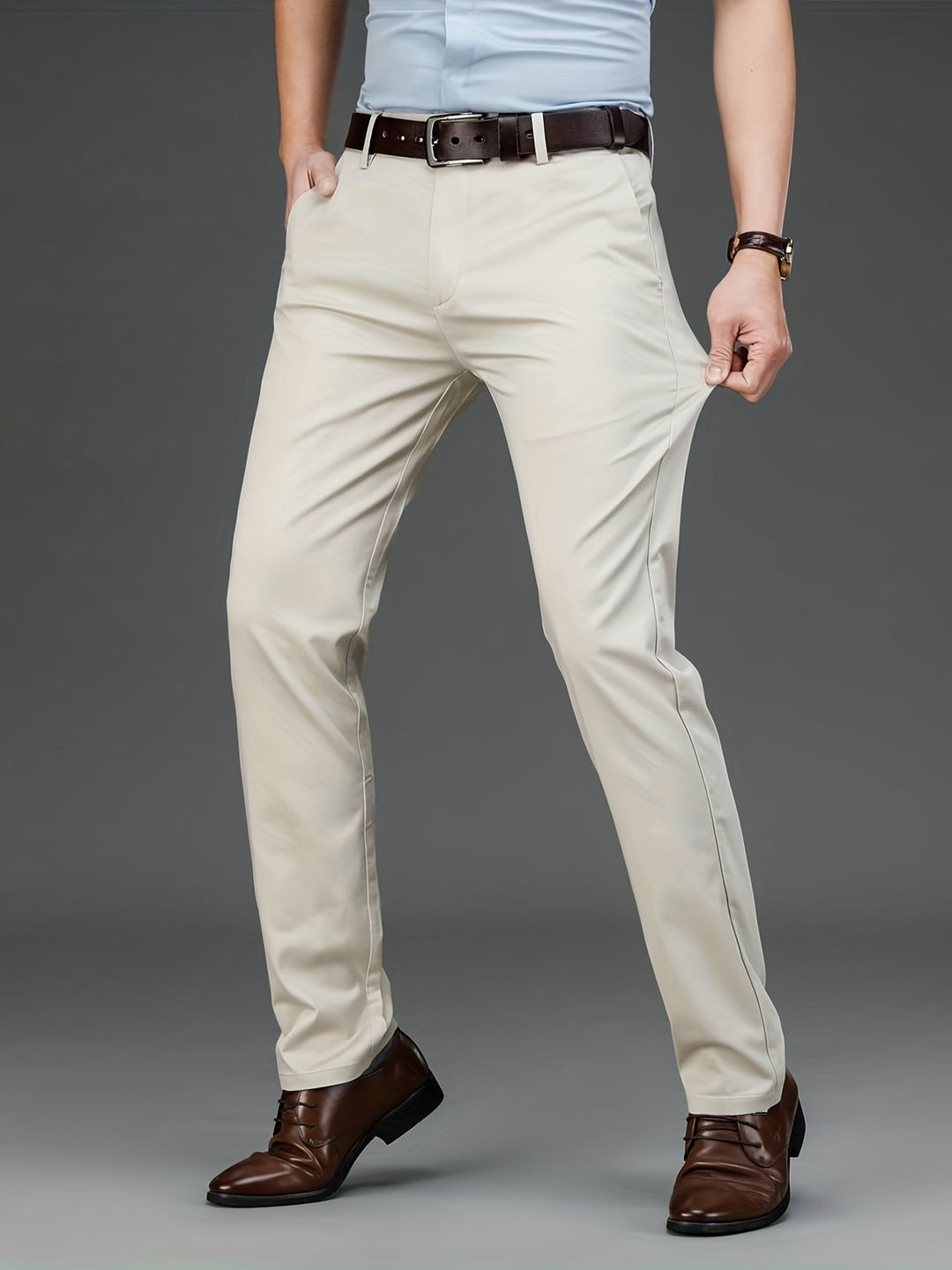 Victor - Pantalon Stretch Ajusté Intemporel pour Confort et Style