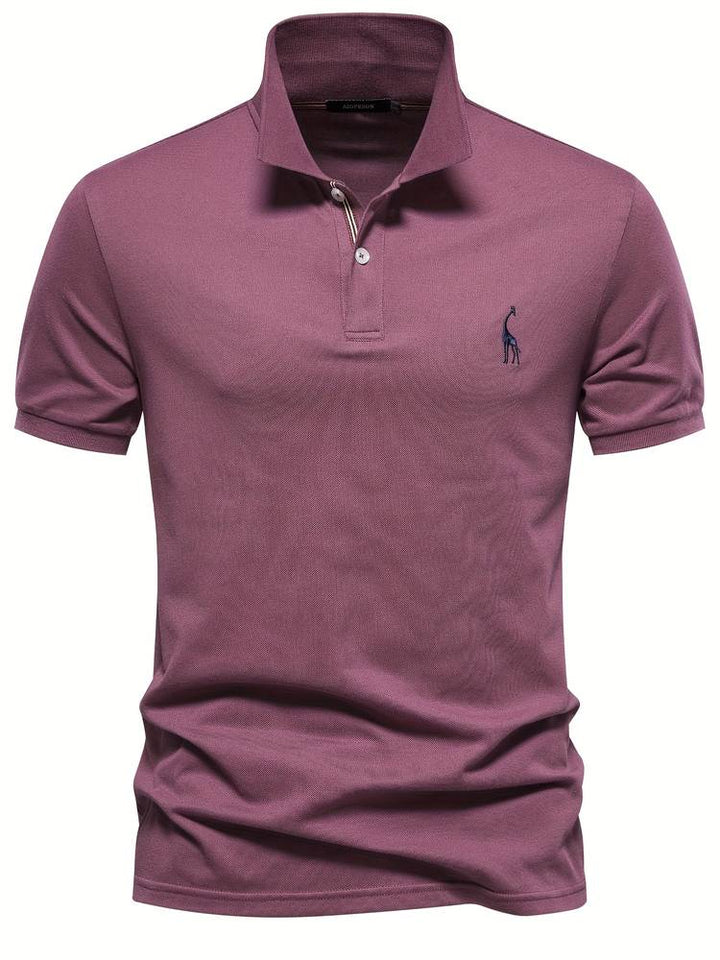 Mateo | Elegant Slim Classic Polo Shirt with Refined Collar Accent