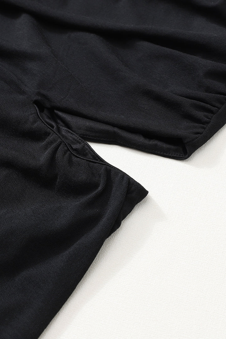 Cely | Robe Bodycon Asymétrique Noire Élégante avec Design Unique à Une Épaule