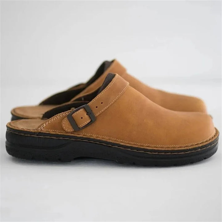 Pantoufles orthopédiques en cuir Robin de luxe pour un confort ultime