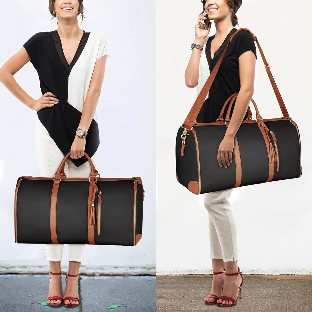 Sac de voyage spacieux et portable avec un design pliable pour plus de praticité.