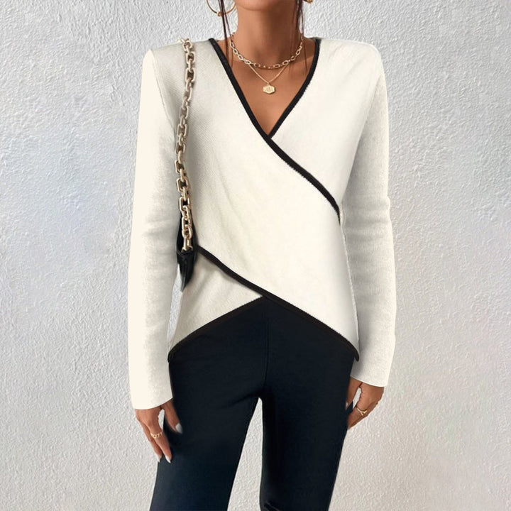 Valentina - Pull Luxe à Col en V pour un look à la fois stylé et confortable