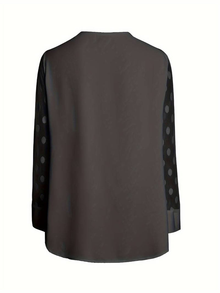 Kariselle | Blouse en maille à manches longues pour femmes - Top luxueux et respirant pour un look élégant