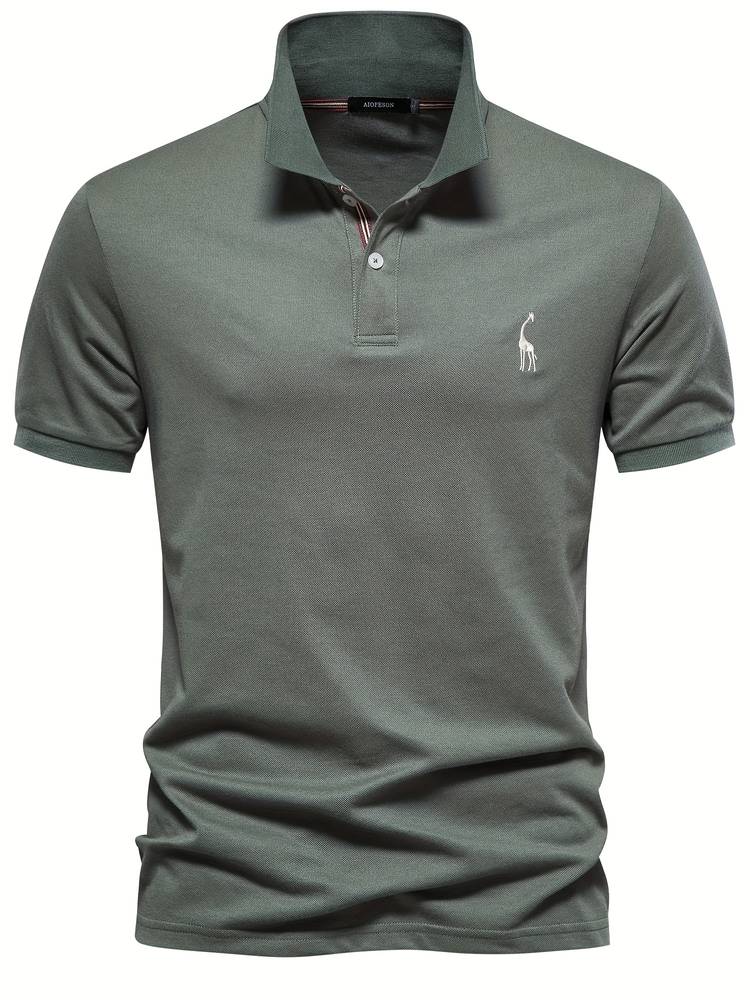 Mateo | Elegant Slim Classic Polo Shirt with Refined Collar Accent