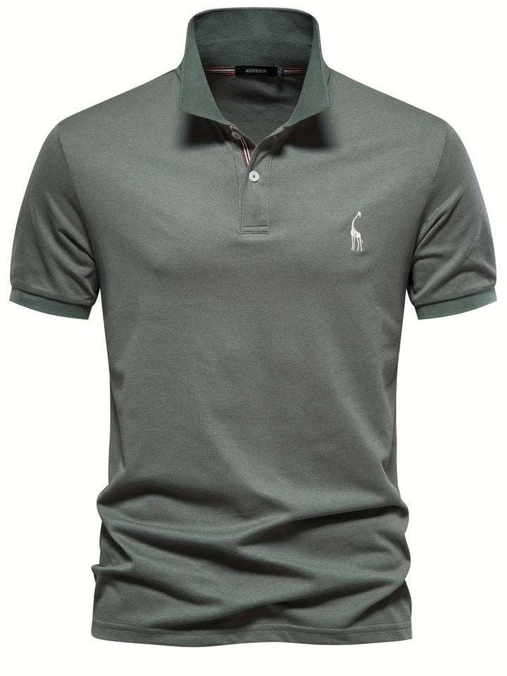 Mateo | Elegant Slim Classic Polo Shirt with Refined Collar Accent