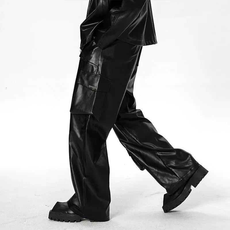 Xander - Pantalon cargo en cuir élégant et luxueux pour style et confort