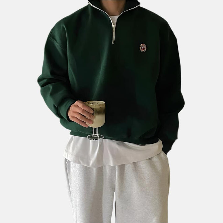 Pull Homme Casual™ à Demi-Zip - Sportif et Confortable pour Chaque Jour