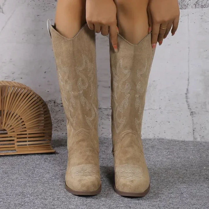 Aleisha | Bottes de cowgirl élégantes avec des coutures raffinées pour un plaisir de marche stylé
