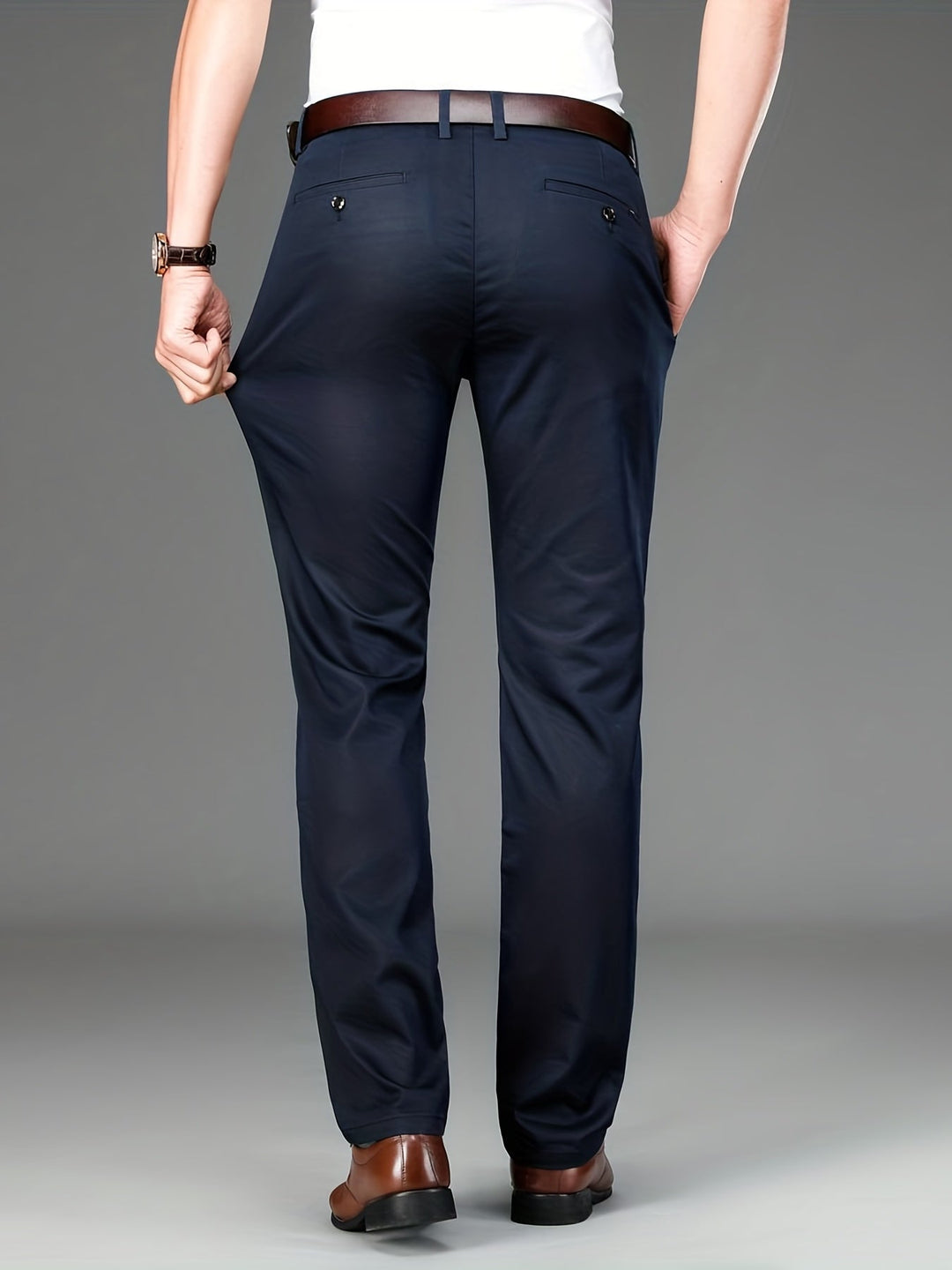 Victor - Pantalon Stretch Ajusté Intemporel pour Confort et Style