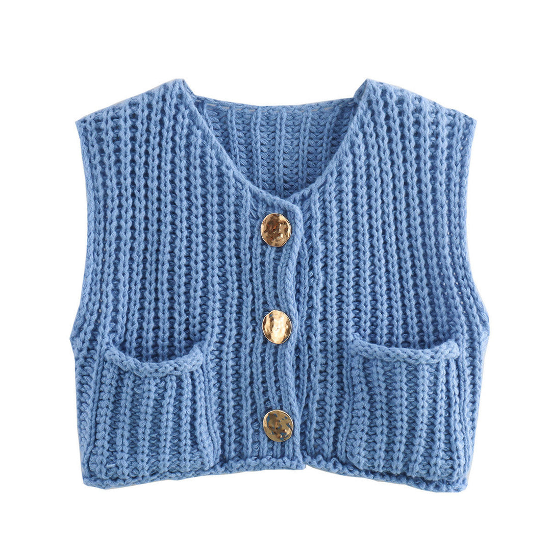 Lana - Gilet sans manches élégant en tricot pour une allure chic et confortable