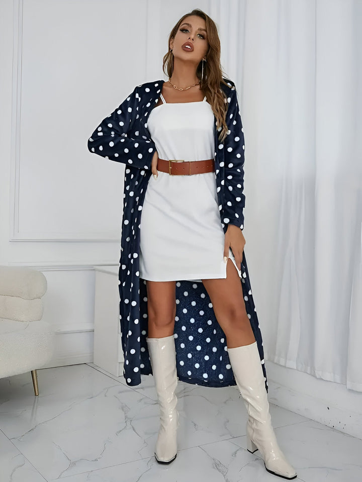 Celina - Robe Midi Élégante avec un Charmant Motif Dalmatien