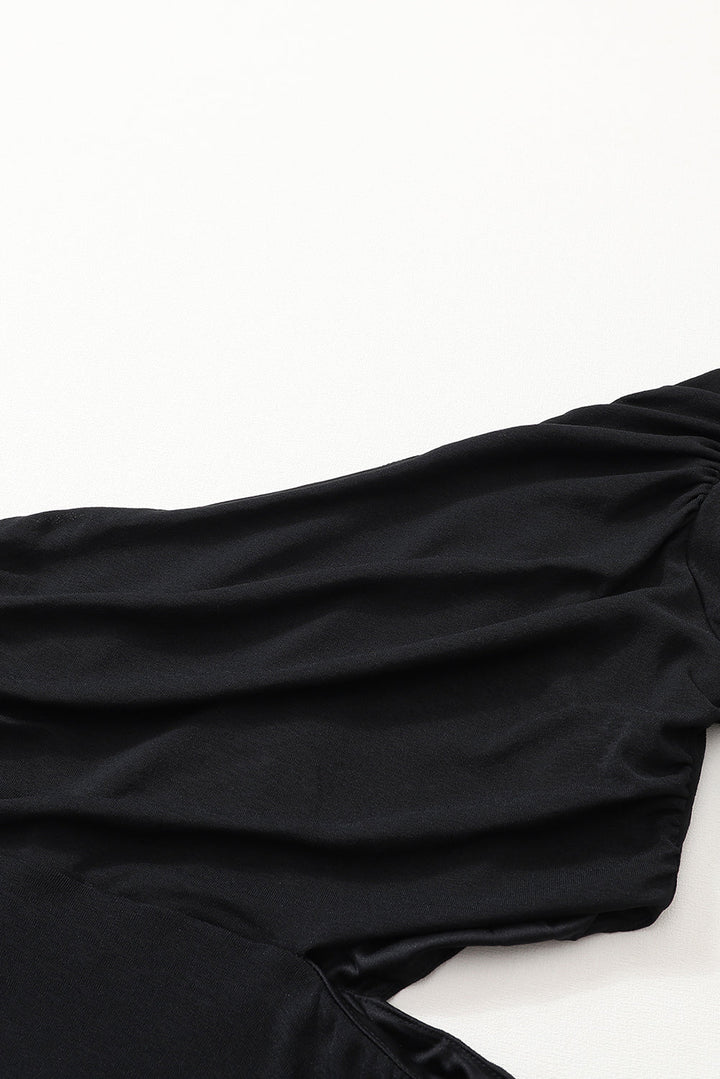Cely | Robe Bodycon Asymétrique Noire Élégante avec Design Unique à Une Épaule