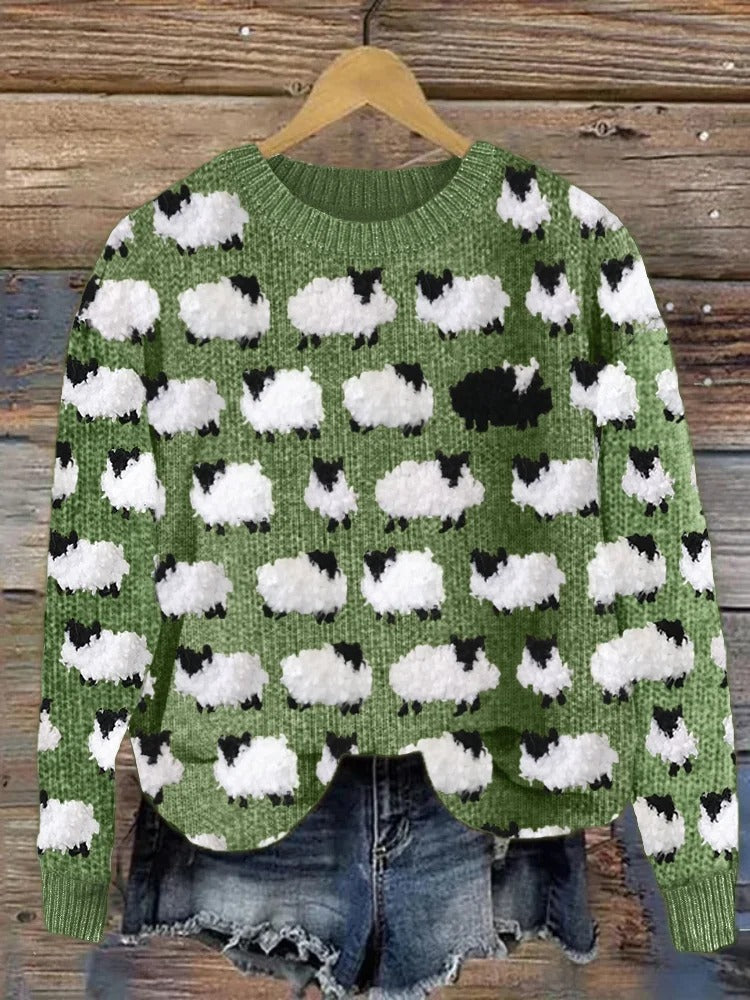 Céline™ - Pull de Noël avec arbres de Noël