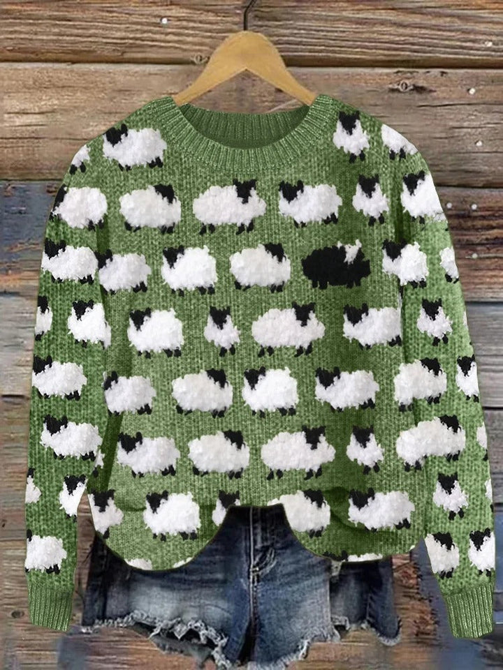 Céline™ - Pull de Noël avec arbres de Noël