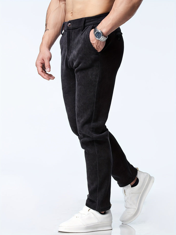 Milan - Pantalon en velours côtelé élégant et classique pour un look intemporel