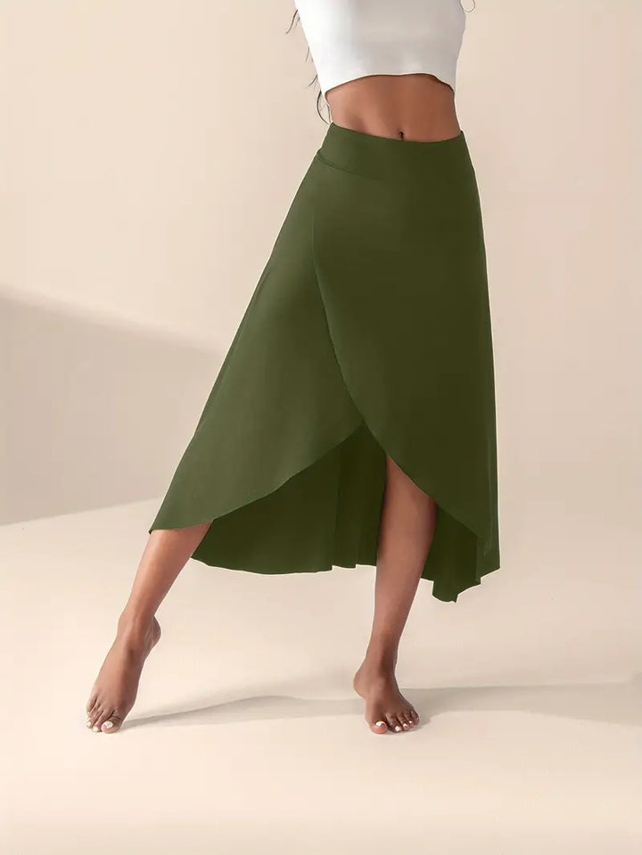 Lyssia - Jupe asymétrique sportive et tendance avec poches pratiques