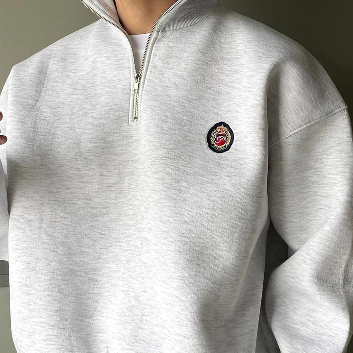 Pull Homme Casual™ à Demi-Zip - Sportif et Confortable pour Chaque Jour