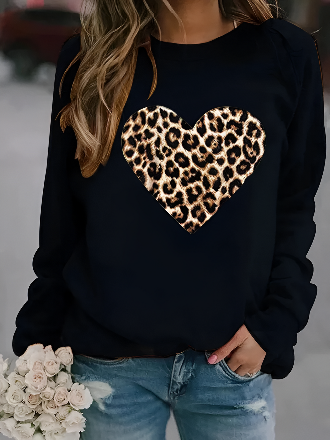Coralie - Sweat-shirt à imprimé animal stylé pour un look tendance