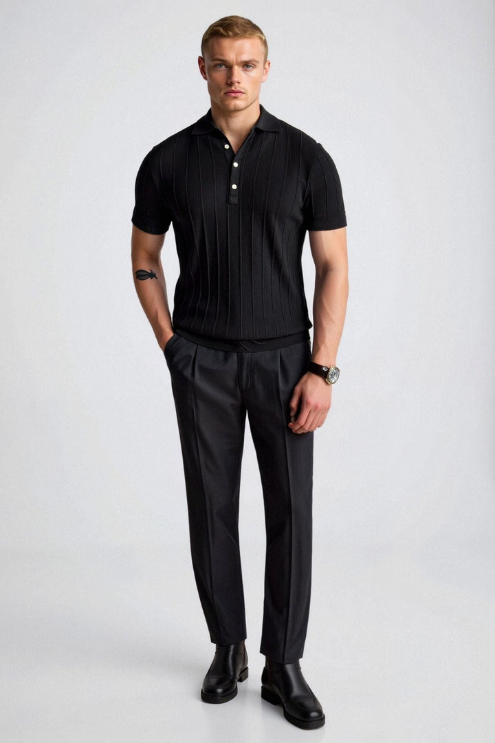 Polo pour hommes blanche élégante - Un classique intemporel et raffiné