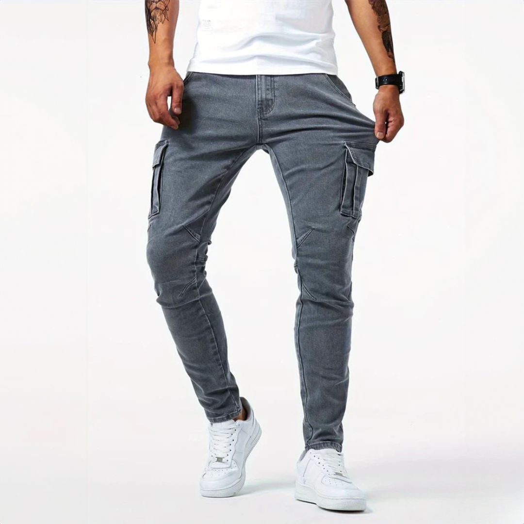 Pierre™ - Pantalon cargo en tissu stretch