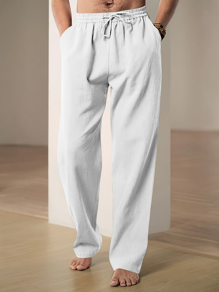 Mateo - Pantalon en lin pour homme Respirant pour un confort et un style ultimes.